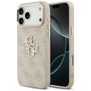 Etui Guess 4G Big 4G Classic Logo do Apple iPhone 17 Pro Max różowy złoty