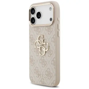Etui Guess 4G Big 4G Classic Logo do Apple iPhone 17 Pro Max różowy złoty