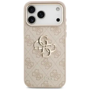 Etui Guess 4G Big 4G Classic Logo do Apple iPhone 17 Pro Max różowy złoty