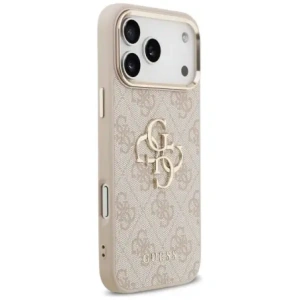 Etui Guess 4G Big 4G Classic Logo do Apple iPhone 17 Pro Max różowy złoty