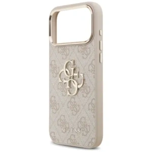 Etui Guess 4G Big 4G Classic Logo do Apple iPhone 17 Pro Max różowy złoty