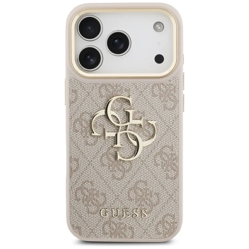 Etui Guess 4G Big 4G Classic Logo do Apple iPhone 17 Pro różowy złoty