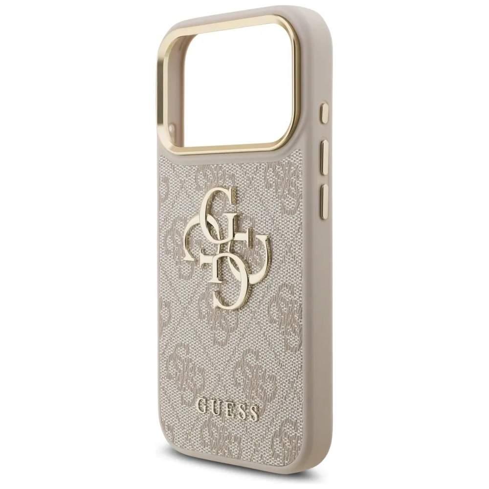 Etui Guess 4G Big 4G Classic Logo do Apple iPhone 17 Pro różowy złoty