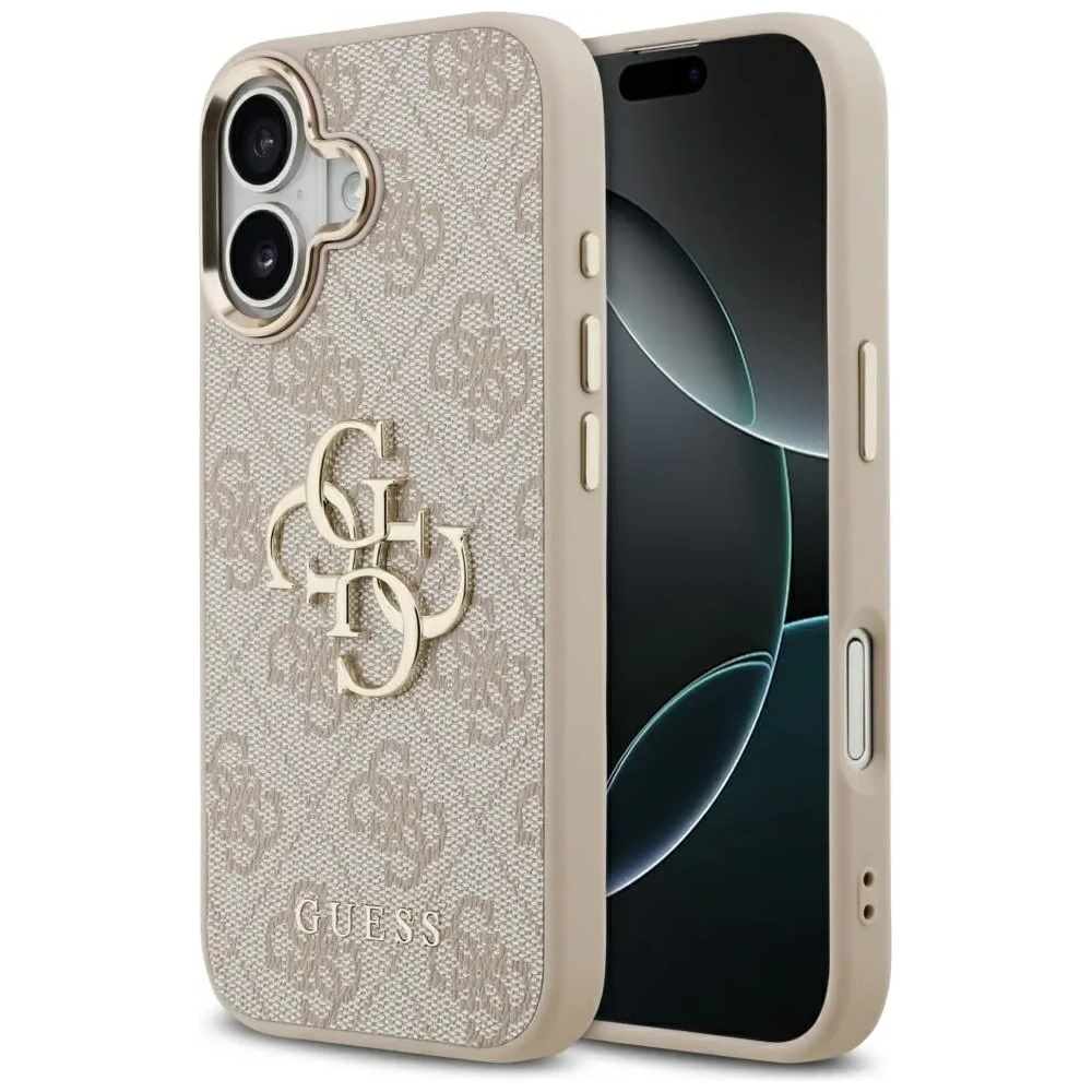 Etui Guess 4G Big 4G Classic Logo do Apple iPhone 17 różowy złoty