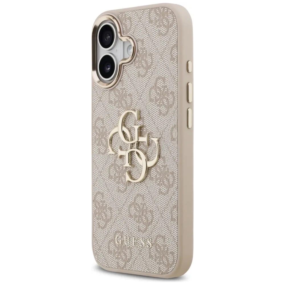 Etui Guess 4G Big 4G Classic Logo do Apple iPhone 17 różowy złoty