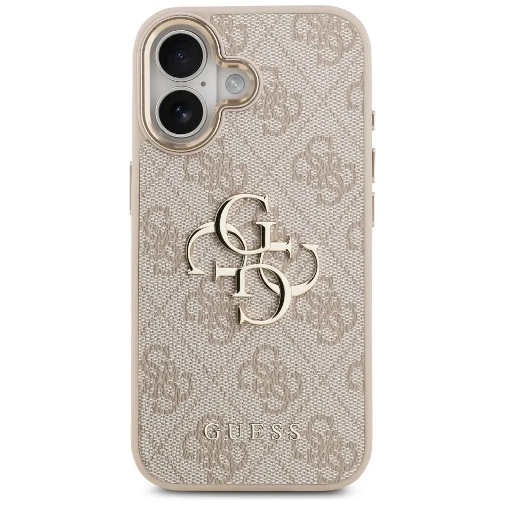 Etui Guess 4G Big 4G Classic Logo do Apple iPhone 17 różowy złoty