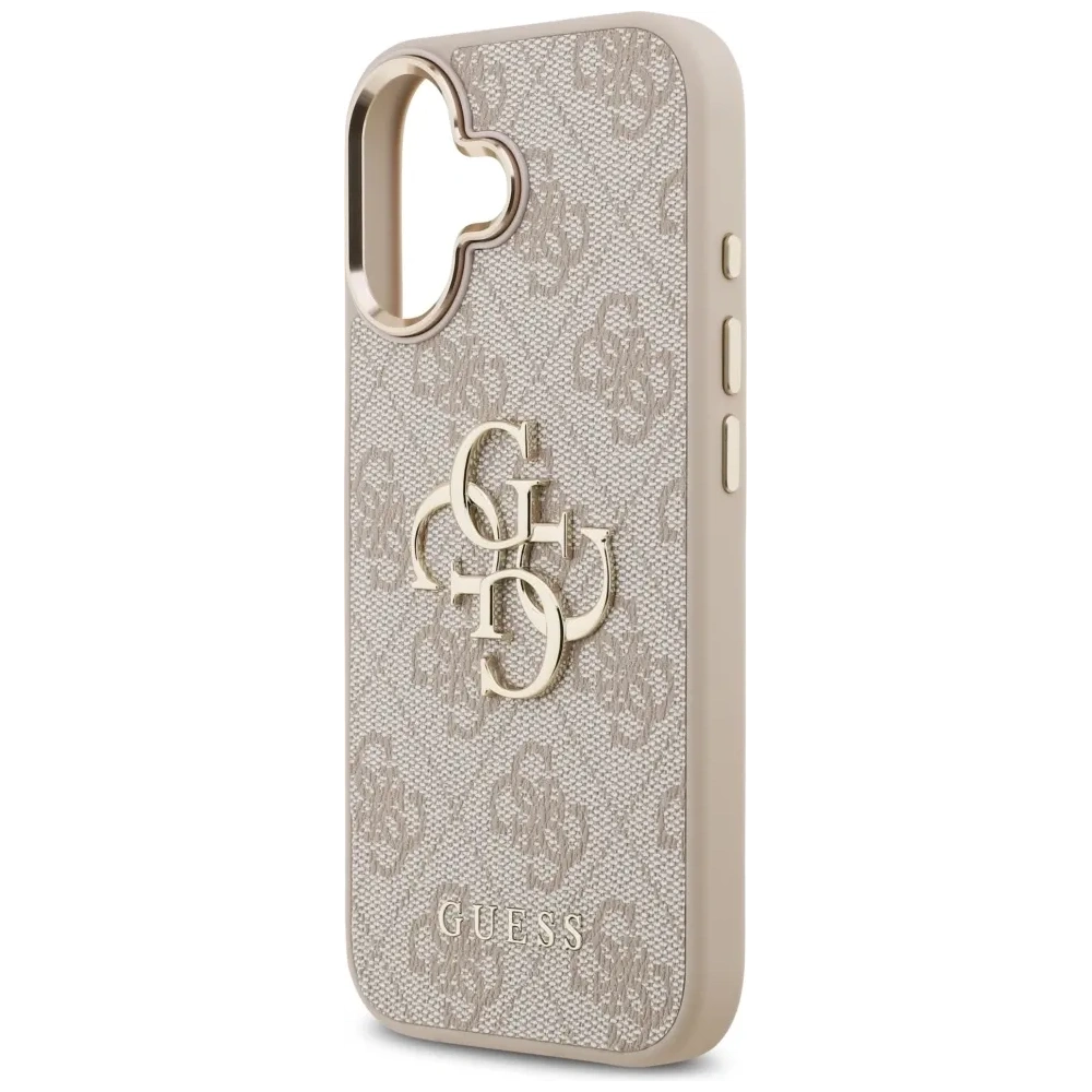 Etui Guess 4G Big 4G Classic Logo do Apple iPhone 17 różowy złoty