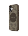Etui Guess 4G Circle Classic Logo MagSafe do Apple iPhone 17 brązowy