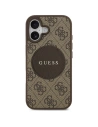 Etui Guess 4G Circle Classic Logo MagSafe do Apple iPhone 17 brązowy