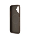 Etui Guess 4G Circle Classic Logo MagSafe do Apple iPhone 17 brązowy