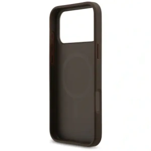 Etui Guess 4G Circle Classic Logo MagSafe do Apple iPhone 17 Pro Max brązowy