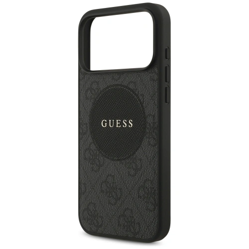 Etui Guess 4G Circle Classic Logo MagSafe do Apple iPhone 17 Pro Max czarny