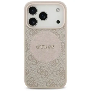 Etui Guess 4G Circle Classic Logo MagSafe do Apple iPhone 17 Pro różowy