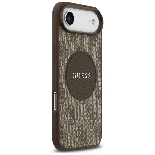 Etui Guess 4G Circle Classic Logo MagSafe do Apple iPhone Air brązowy