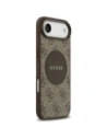 Etui Guess 4G Circle Classic Logo MagSafe do Apple iPhone Air brązowy