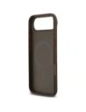 Etui Guess 4G Circle Classic Logo MagSafe do Apple iPhone Air brązowy