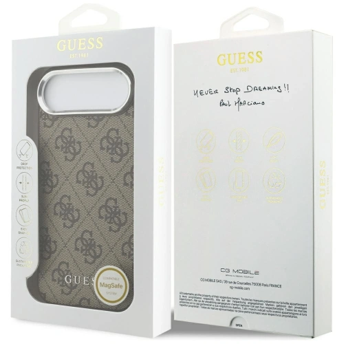 Etui Guess 4G Classic Logo MagSafe do Apple iPhone Air brązowy