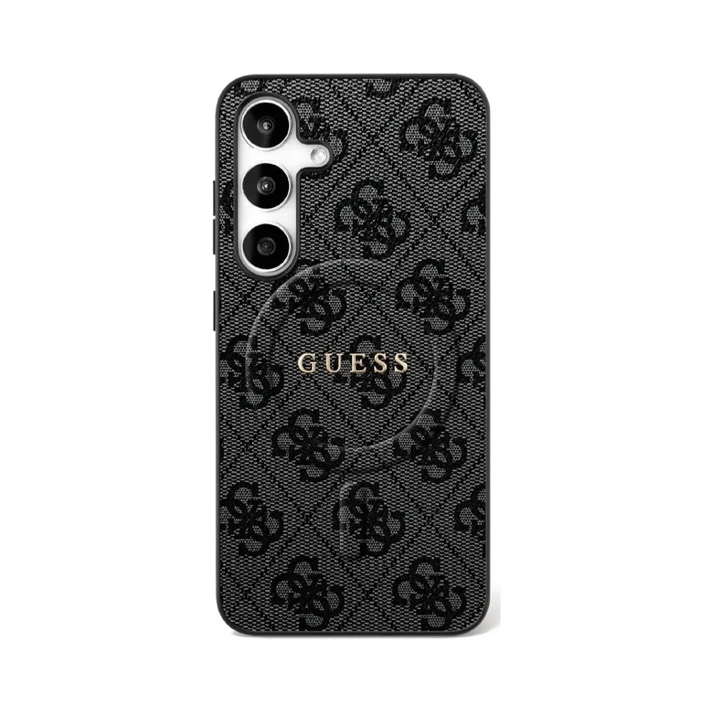Etui Guess 4G Ring Classic Logo MagSafe do Samsung Galaxy S25 FE czarny