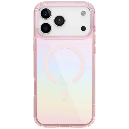 Etui UNIQ Iridescia do Apple iPhone 17 Pro Max Magclick Charging pink prism