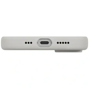 Etui UNIQ Lino do Apple iPhone 17 Magclick Charging jasno szary