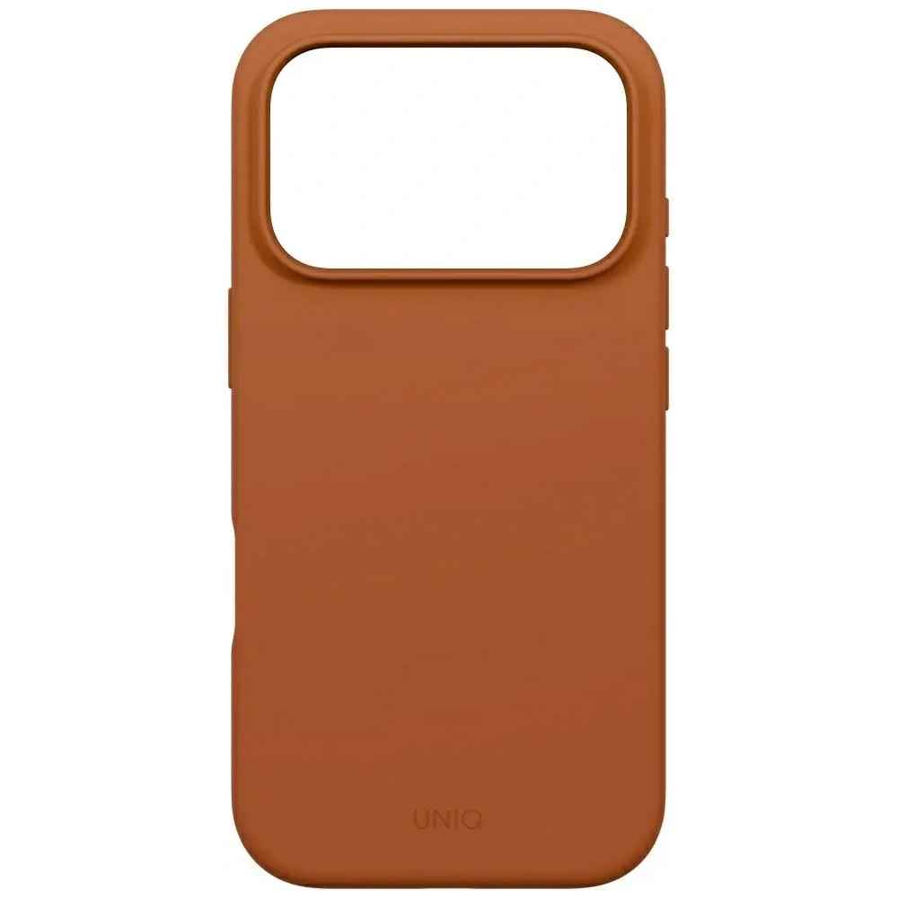 Etui UNIQ Lino do Apple iPhone 17 Pro Magclick Charging pomarańczowy