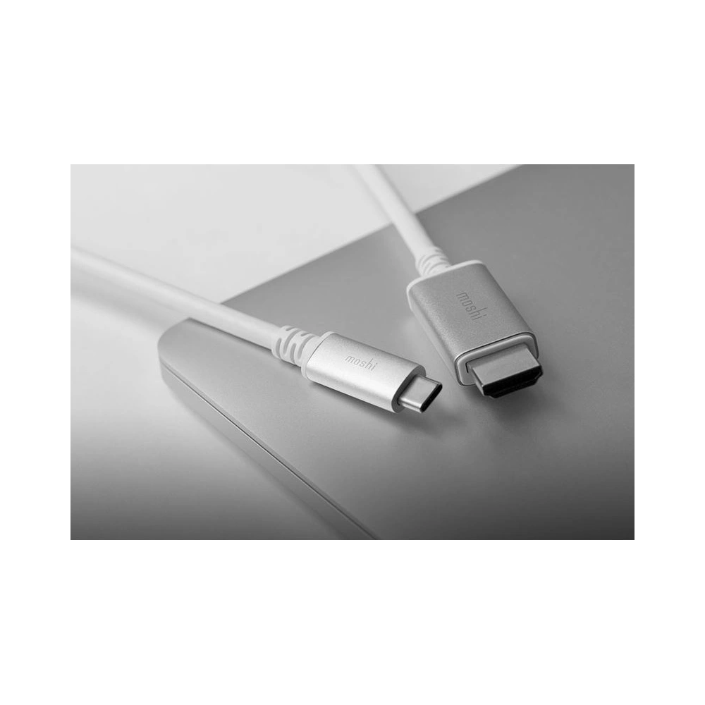 Hurtownia GSM - Kabel Moshi USB-C na HDMI, 4K / 60 Hz (Bílá) - MOSH013WHT - {ean13} - Hurt