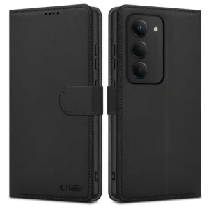 Etui z klapką Tech-Protect Wallet do Xiaomi Redmi 15 4G / 5G Black