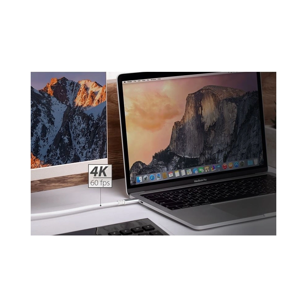 Hurtownia GSM - Kabel Moshi USB-C na HDMI, 4K / 60 Hz (Bílá) - MOSH013WHT - {ean13} - Hurt