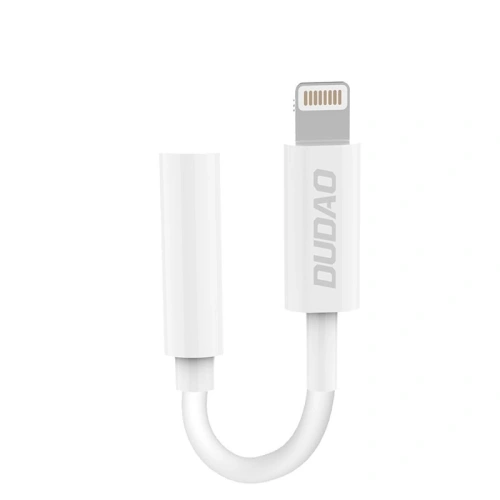 Adapter audio DUDAO L16i przejściówka Lightning / mini jack 3.5mm biały