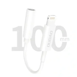 Adapter audio DUDAO L16i przejściówka Lightning / mini jack 3.5mm biały
