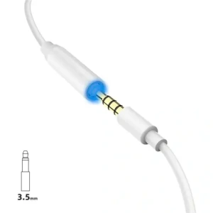 Adapter audio DUDAO L16i przejściówka Lightning / mini jack 3.5mm biały