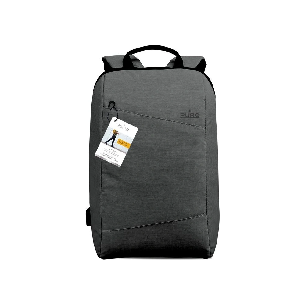 Hurtownia GSM - Batoh PURO Byday s externím USB portem pro MacBook Pro 15 / Notebook 15.6 (šedý) - PUR065GRY - {ean13} - Hurt