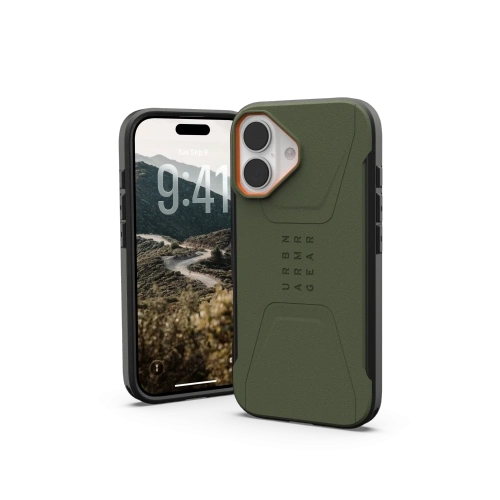 Etui UAG Urban Armor Gear Civilian MagSafe do Apple iPhone 17 (olive/orange)