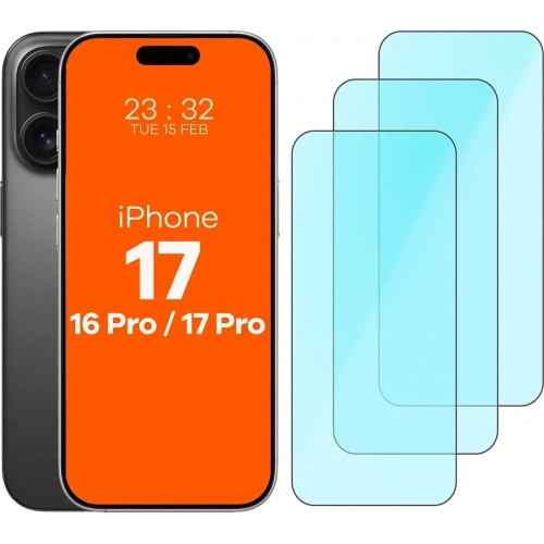 Szkło ochronne 2.5D Bizon Smart Glass do Apple iPhone 17 / 17 Pro / 16 Pro [3 PACK]