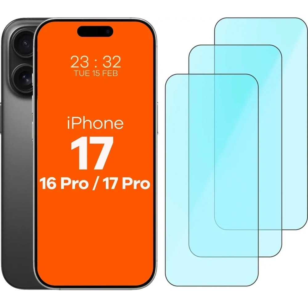 Szkło ochronne 2.5D Bizon Smart Glass do Apple iPhone 17 / 17 Pro / 16 Pro [3 PACK]