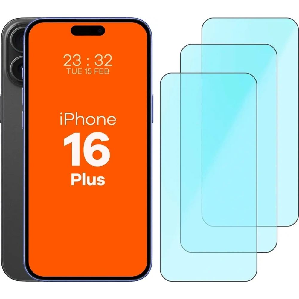 Szkło ochronne 2.5D Bizon Smart Glass do Apple iPhone 16 Plus [3 PACK]