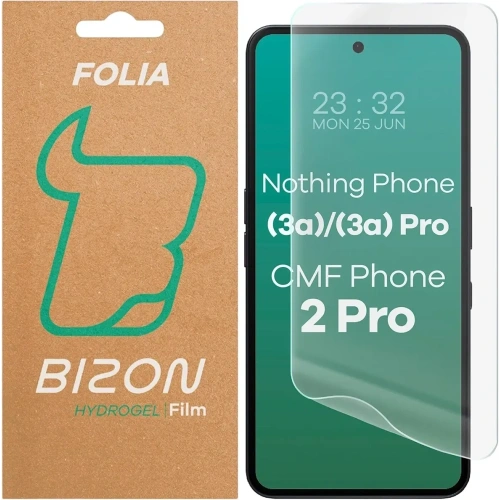 Folia hydrożelowa na ekran Bizon Glass Hydrogel Front do Nothing Phone (3a) / (3a) Pro / CMF Phone 2 Pro
