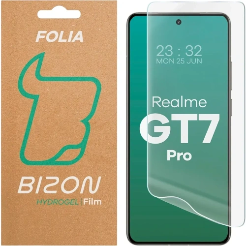 Folia hydrożelowa na ekran Bizon Glass Hydrogel Front do Realme GT 7 Pro