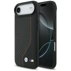 Etui BMW M Carbon Line & Logo MagSafe do Apple iPhone Air czerwony