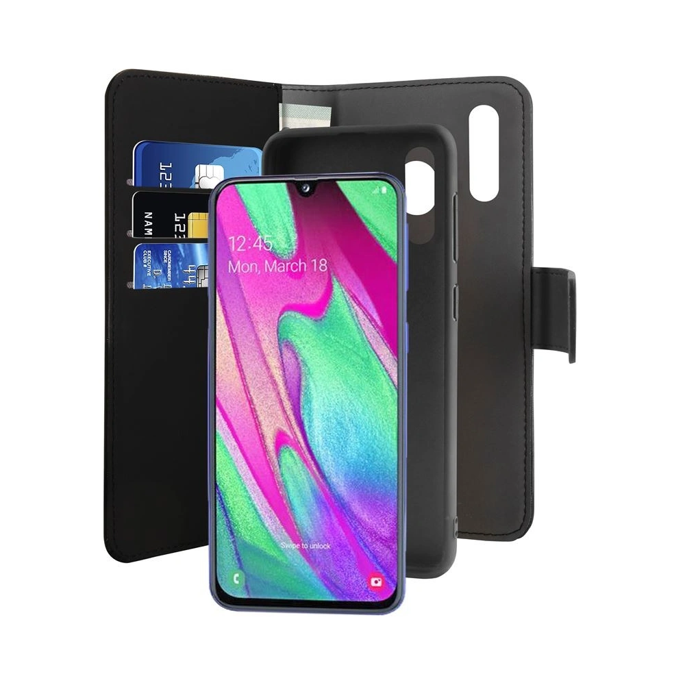 Hurtownia GSM - Etui PURO Wallet Detachable 2w1 Samsung Galaxy A40 (černé) - PUR070BLK - {ean13} - Hurt
