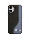 Etui BMW M Carbon Logo MagSafe do Apple iPhone 17 niebieski