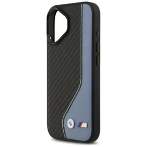 Etui BMW M Carbon Logo MagSafe do Apple iPhone 17 niebieski