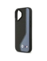 Etui BMW M Carbon Logo MagSafe do Apple iPhone 17 niebieski