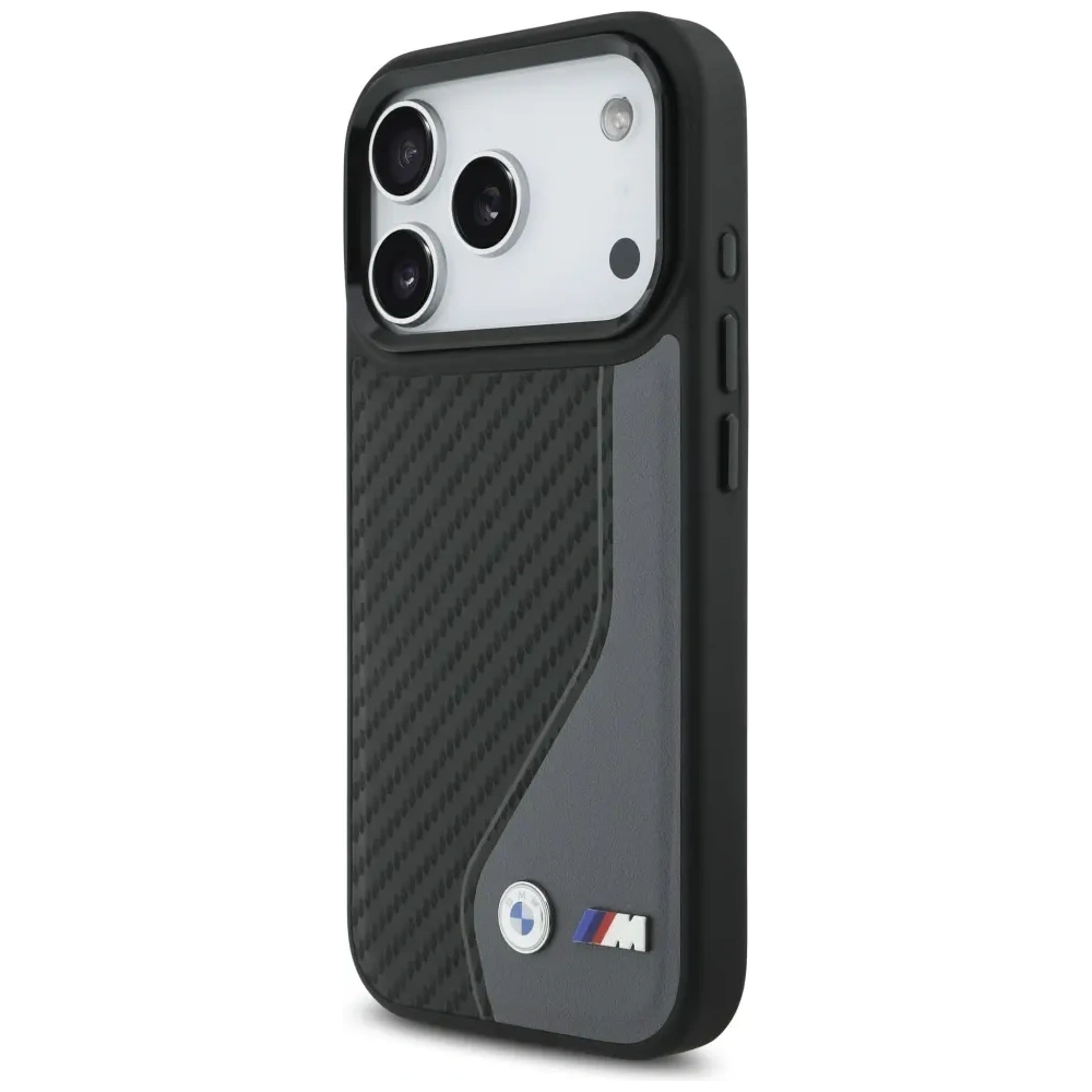Etui BMW M Carbon Logo MagSafe do Apple iPhone 17 Pro antracyt