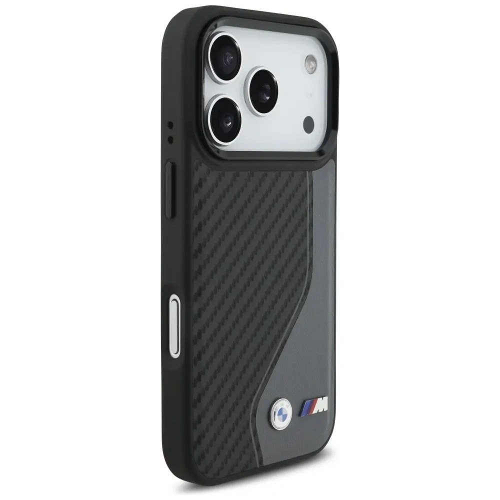 Etui BMW M Carbon Logo MagSafe do Apple iPhone 17 Pro antracyt