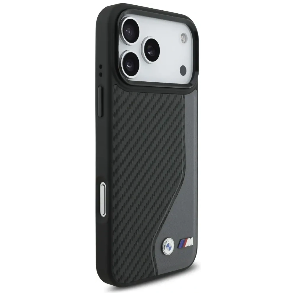 Etui BMW M Carbon Logo MagSafe do Apple iPhone 17 Pro Max antracyt