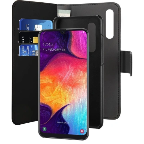 Etui PURO Wallet Detachable 2w1 Samsung Galaxy A50/A50s/A30s (czarny)