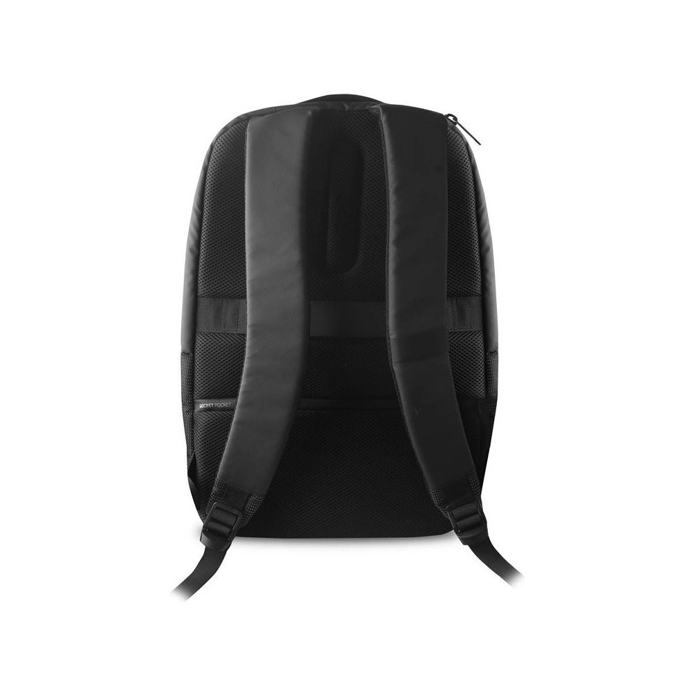 Hurtownia GSM - Odblaskowy plecak PURO Bynight z zewnętrzym portem USB MacBook Pro 15 / Notebook 15.6 (czarny) - PUR072BLK - {ean13} - Hurt