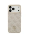 Etui Guess 4G Strass Logo & Big Strap Metal Buttons MagSafe do Apple iPhone 17 Pro Max różowy