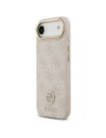 Etui Guess 4G Strass Logo & Big Strap Metal Buttons MagSafe do Apple iPhone Air różowy